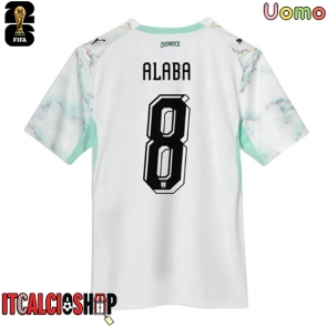 Austria David Alaba #8 Seconda Maglia Mondiali 2026 Manica Corta